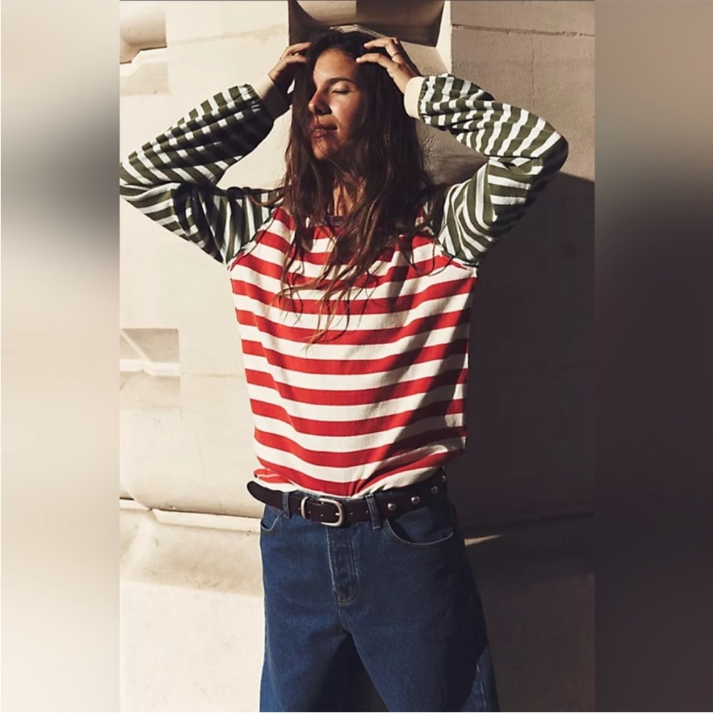 Free People Sawyer Stripe Tee